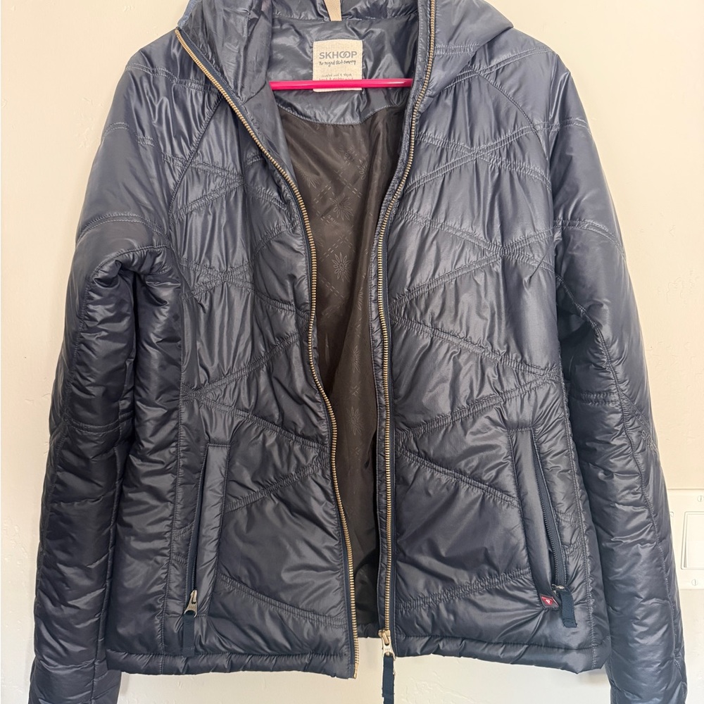 SkiHop Women's Blue Quilted Ski Jacket